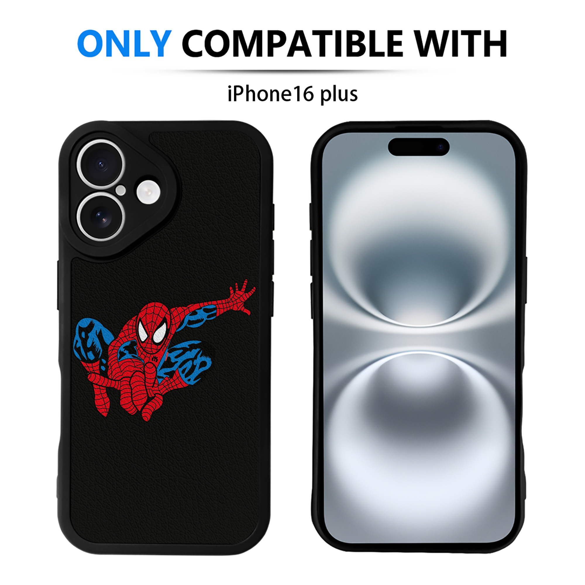 （画像用） アベンジャーズ The Avengers 【iPhone 16シリーズ対応】シリコンスマホケース（レザー調） 材質：シリコン